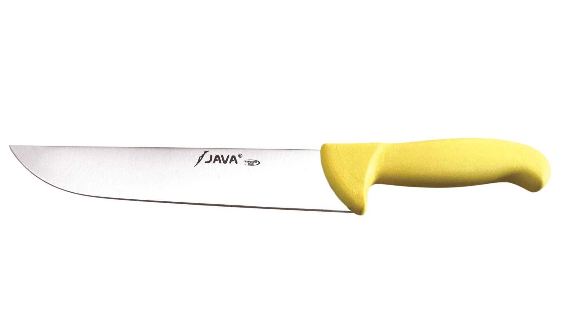 Cuchillo Carnicero Norte Inyectado Amarillo 25 cm