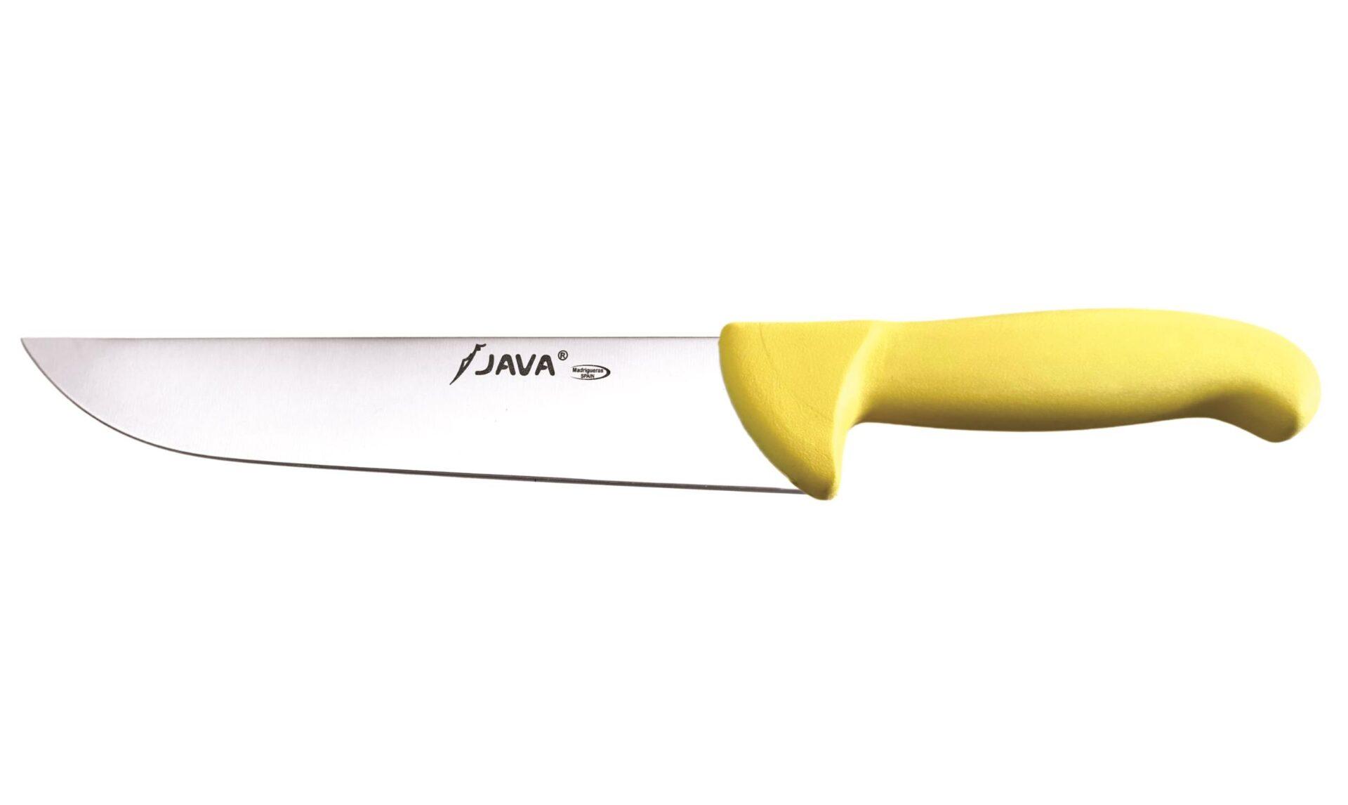 Cuchillo Carnicero Norte Inyectado Amarillo 23 cm