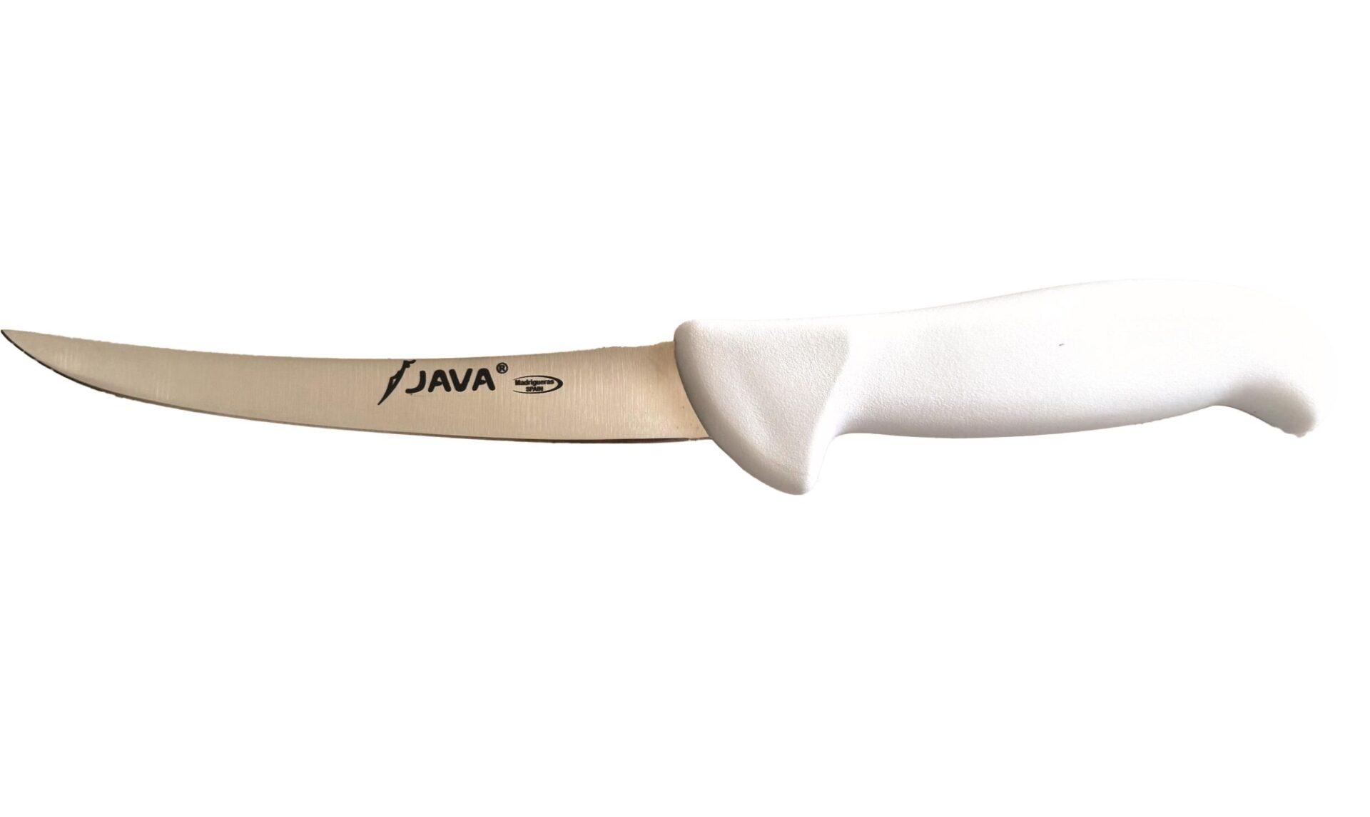 Cuchillo Deshuesador Blanco Curvo Flexible 15 cm